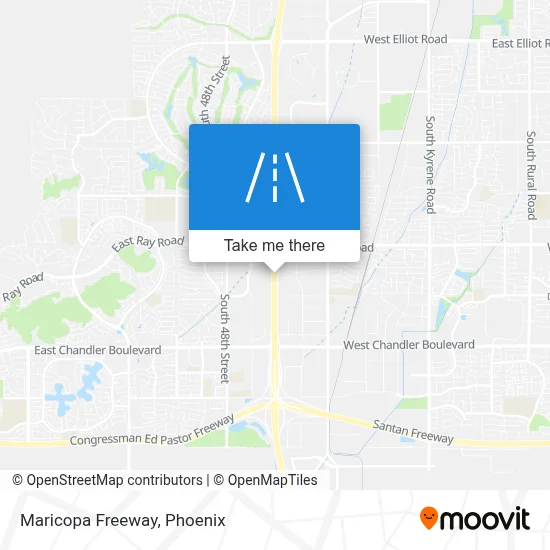 Maricopa Freeway map