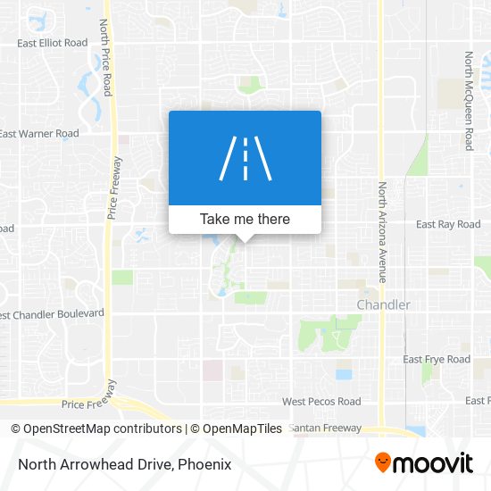 Mapa de North Arrowhead Drive