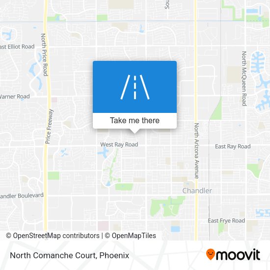 North Comanche Court map