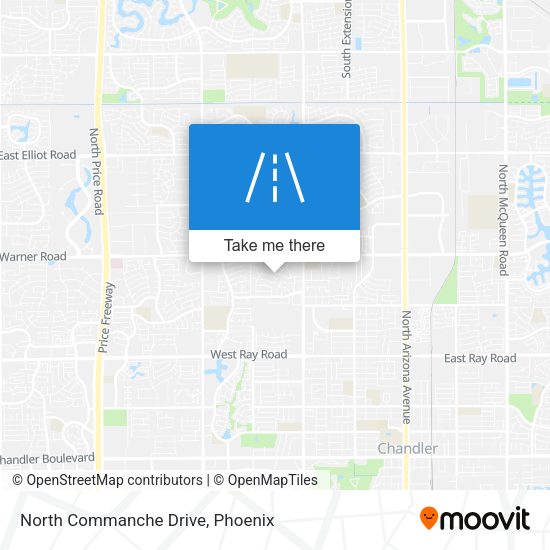 North Commanche Drive map