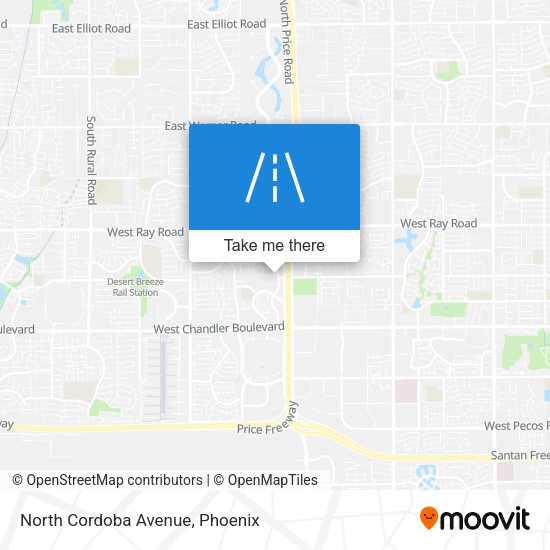 North Cordoba Avenue map