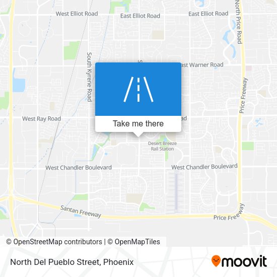 Mapa de North Del Pueblo Street