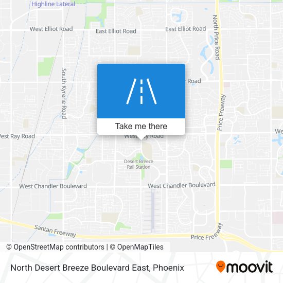 North Desert Breeze Boulevard East map