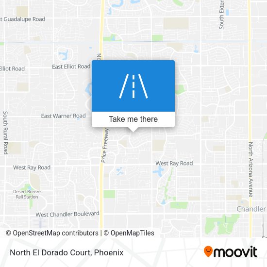 North El Dorado Court map