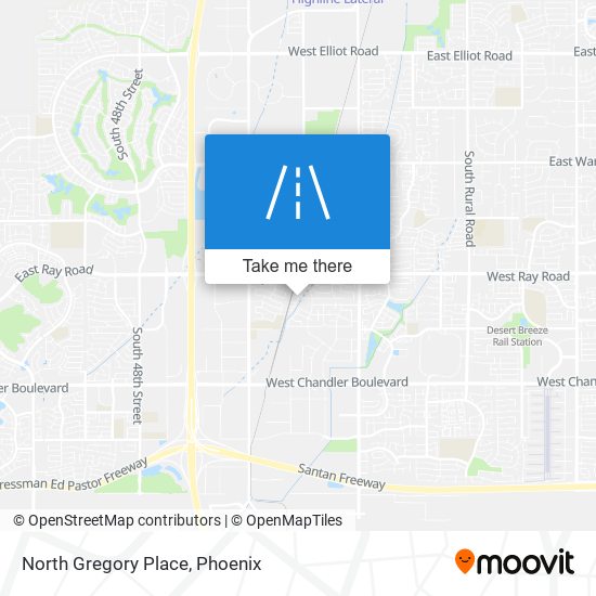 Mapa de North Gregory Place