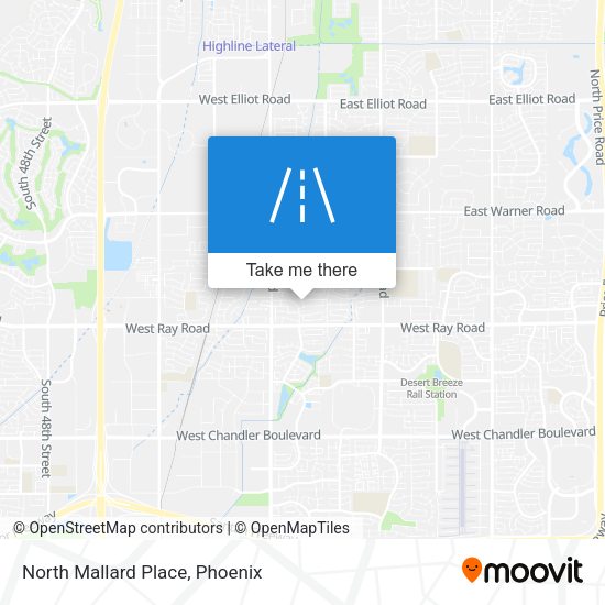 North Mallard Place map