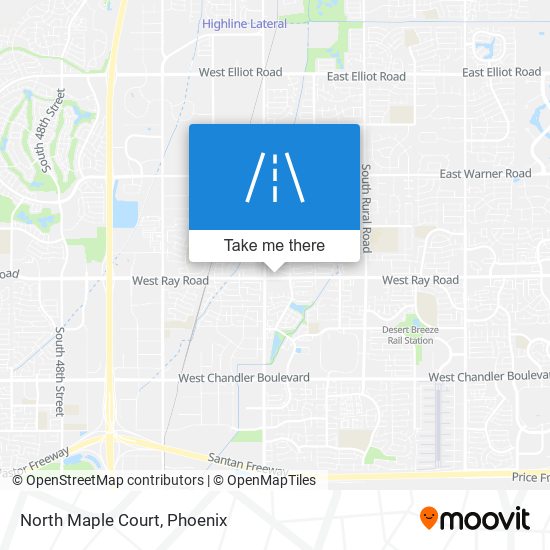 North Maple Court map