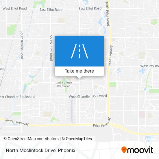 Mapa de North Mcclintock Drive