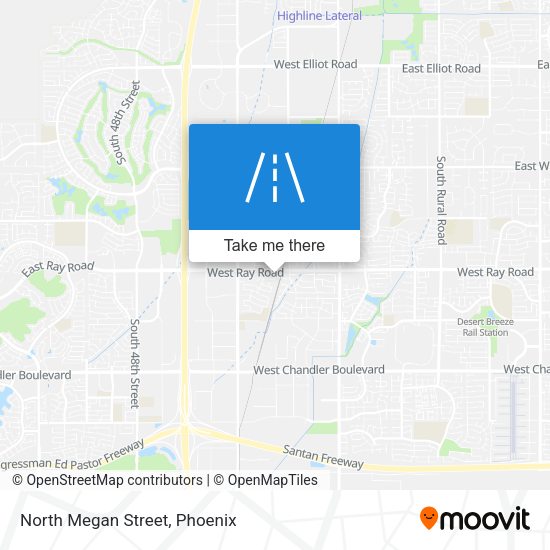 Mapa de North Megan Street