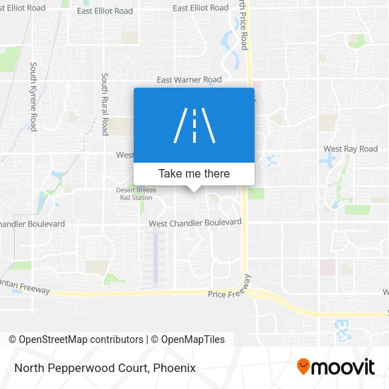 North Pepperwood Court map