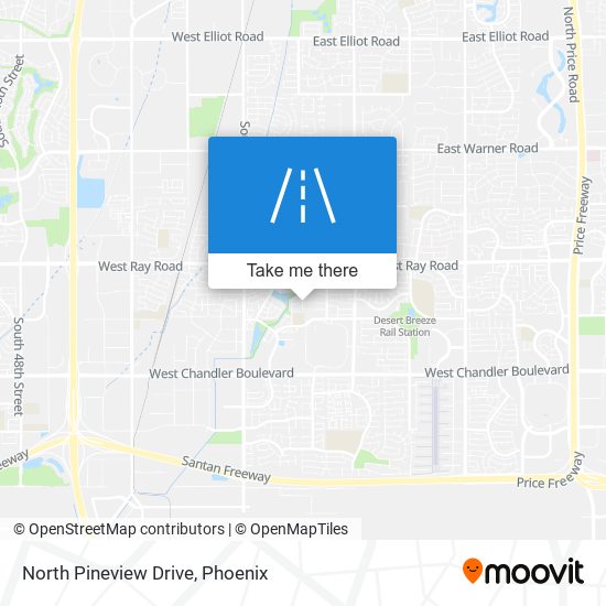 North Pineview Drive map