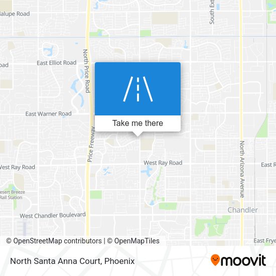 North Santa Anna Court map