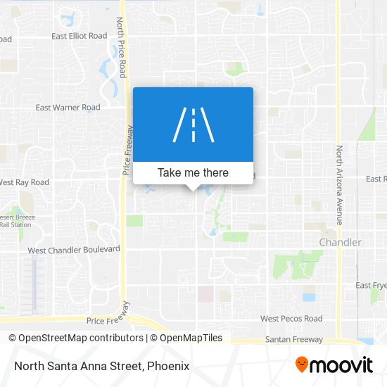 North Santa Anna Street map