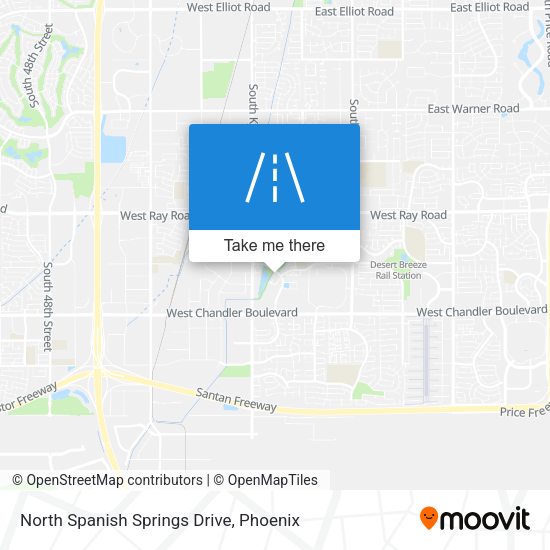 Mapa de North Spanish Springs Drive