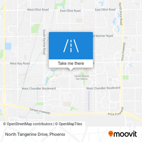 North Tangerine Drive map