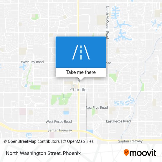 North Washington Street map
