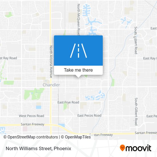 North Williams Street map