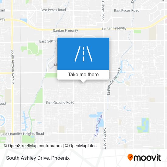 Mapa de South Ashley Drive