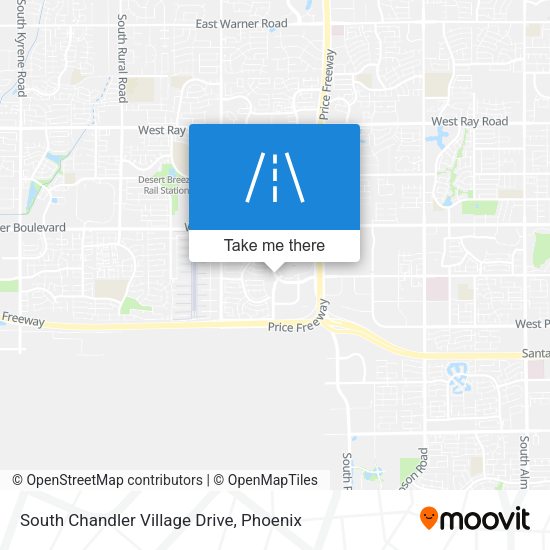South Chandler Village Drive map