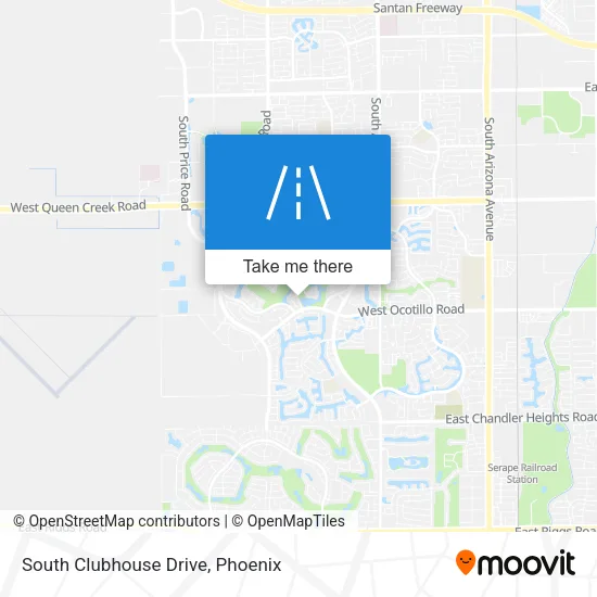 South Clubhouse Drive map