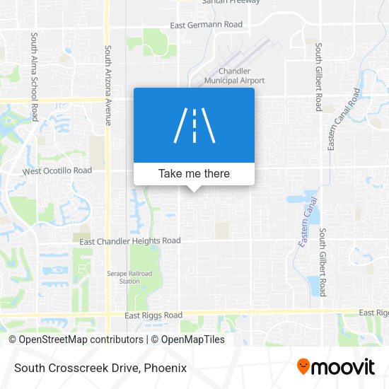 South Crosscreek Drive map