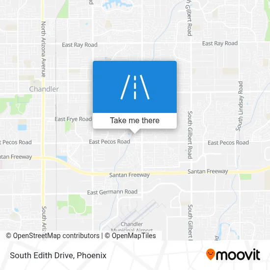South Edith Drive map
