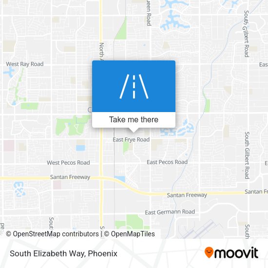 South Elizabeth Way map