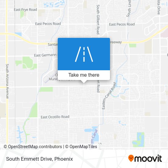 Mapa de South Emmett Drive