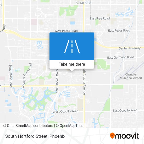 South Hartford Street map