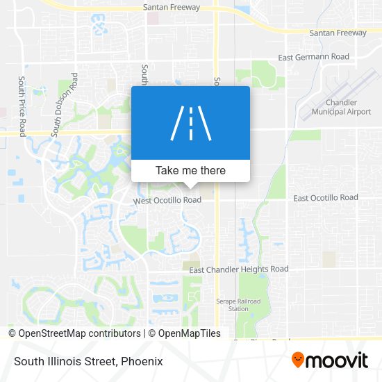 South Illinois Street map