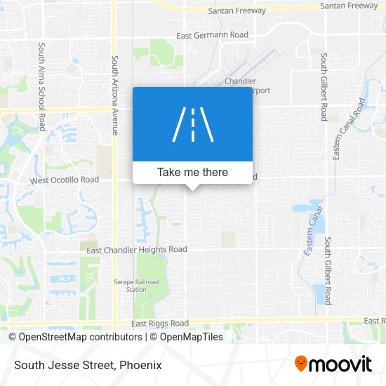 South Jesse Street map