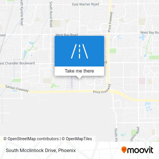 South Mcclintock Drive map