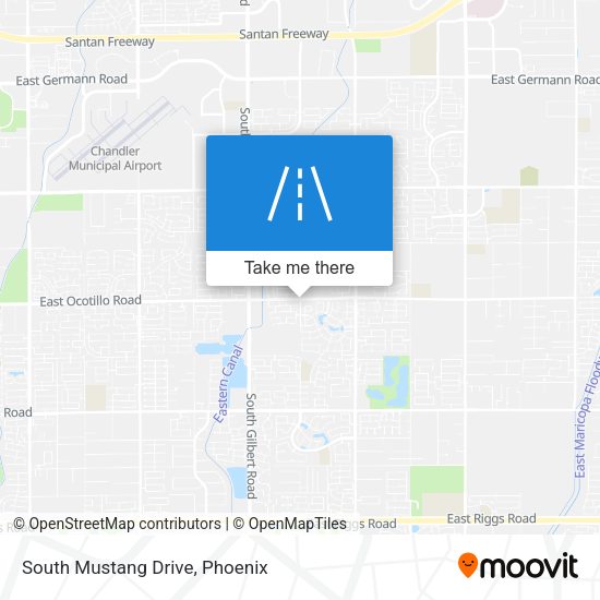 South Mustang Drive map