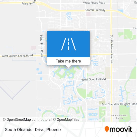 South Oleander Drive map