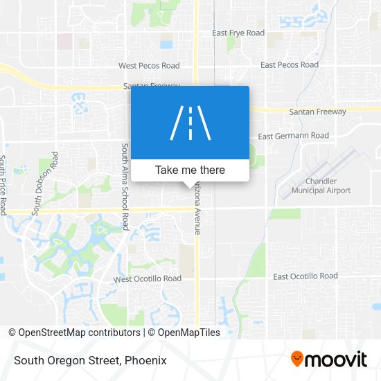 South Oregon Street map