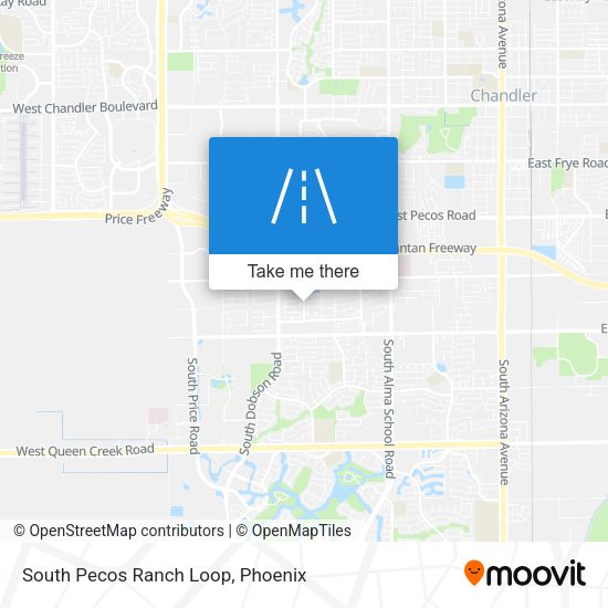 South Pecos Ranch Loop map