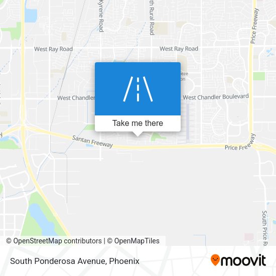 Mapa de South Ponderosa Avenue