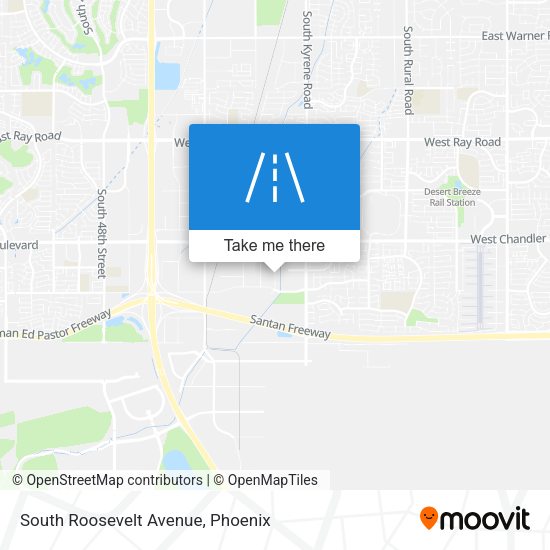 South Roosevelt Avenue map