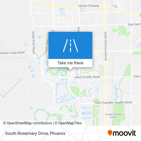 Mapa de South Rosemary Drive