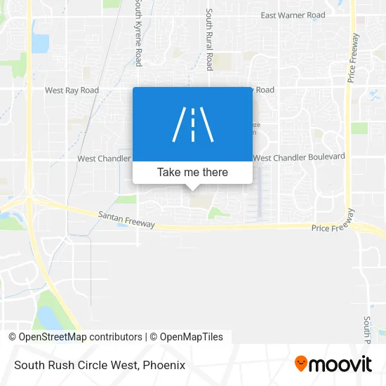 South Rush Circle West map