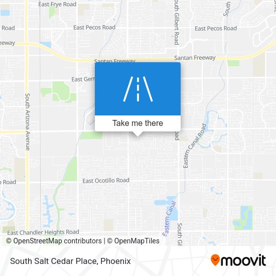 South Salt Cedar Place map