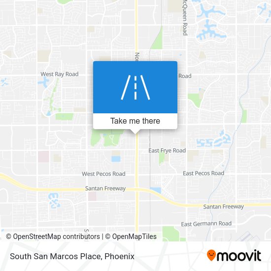 South San Marcos Place map