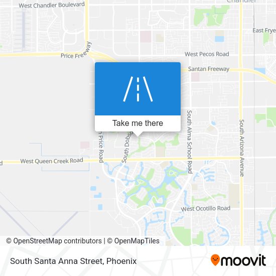 Mapa de South Santa Anna Street