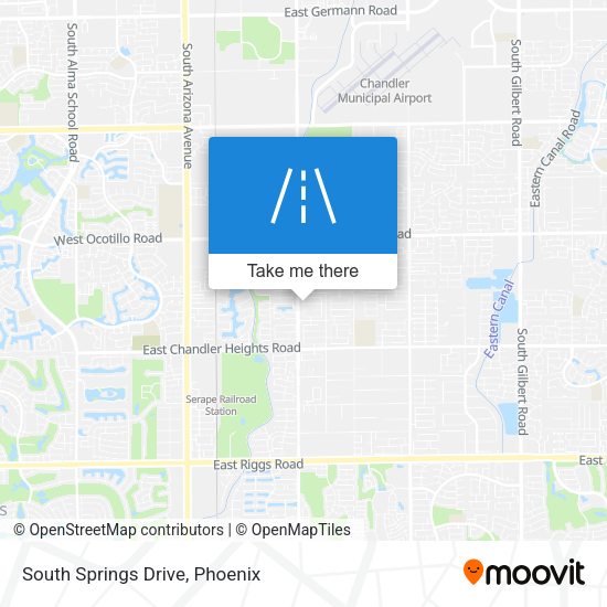 South Springs Drive map