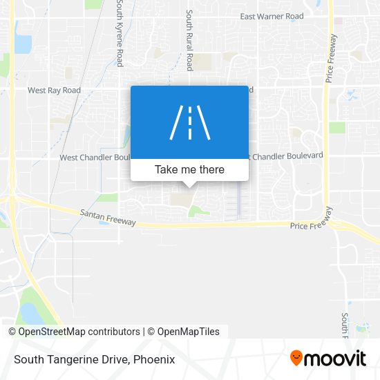 South Tangerine Drive map