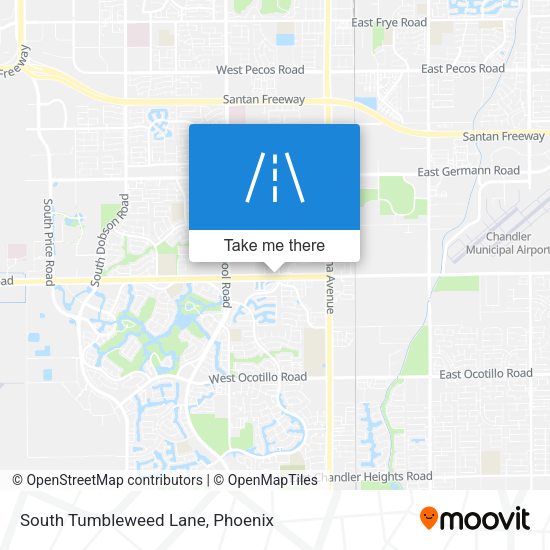 South Tumbleweed Lane map