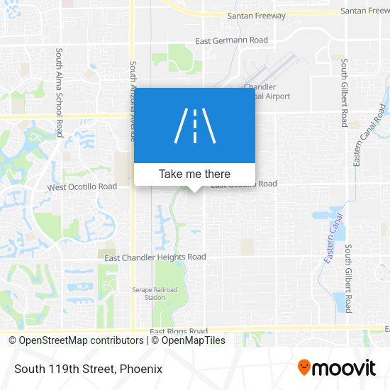 South 119th Street map