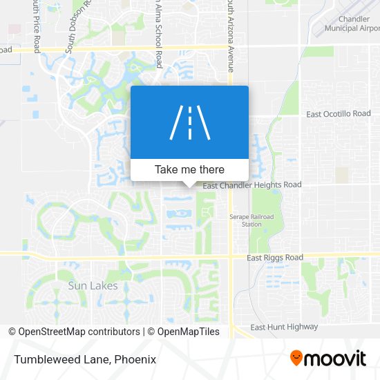 Mapa de Tumbleweed Lane
