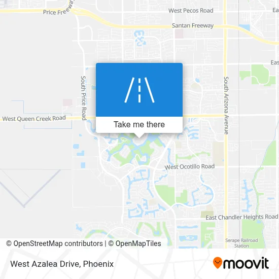 West Azalea Drive map