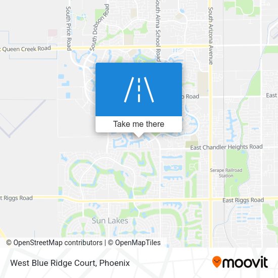 Mapa de West Blue Ridge Court